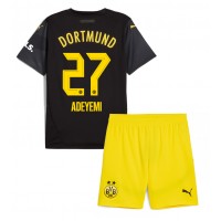 Camisa de time de futebol Borussia Dortmund Karim Adeyemi #27 Replicas 2º Equipamento Infantil 2024-25 Manga Curta (+ Calças curtas)